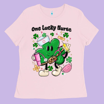 One Lucky Nurse Belt Bag Ladies Tee Designed By Maliassmallbusiness