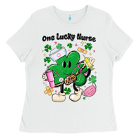 White one lucky nurse belt bag Ladies Tee - MaliasSmallBusiness