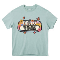 Arona ask me about my pronouns Heavy Core Tee - MaliasSmallBusiness