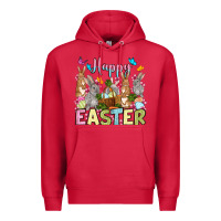 Cardinal Happy Easter bunnys Premium Hoodie - OliviaCreatesArt