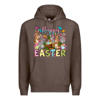 Coffee Happy Easter bunnys Premium Hoodie - OliviaCreatesArt