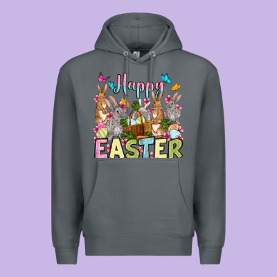 Happy Easter Bunnys Premium Hoodie Designed By Oliviacreatesart