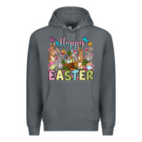 Rock Happy Easter bunnys Premium Hoodie - OliviaCreatesArt