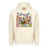 Sandshell Happy Easter bunnys Premium Hoodie - OliviaCreatesArt
