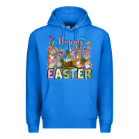 True Royal Happy Easter bunnys Premium Hoodie - OliviaCreatesArt