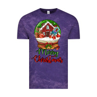 Cloud Purple Merry Christmas Vintage Tee - LillyAllenDesigns