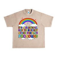 French Oak it's a beautiful day to respect other people's pro Urban Heavy Tee - Artiststas