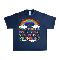Navy it's a beautiful day to respect other people's pro Urban Heavy Tee - Artiststas