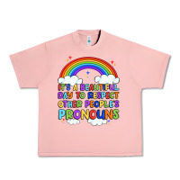 Salmon it's a beautiful day to respect other people's pro Urban Heavy Tee - Artiststas