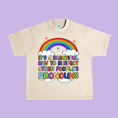 It's A Beautiful Day To Respect Other People's Pro Urban Heavy Tee Designed By Artiststas