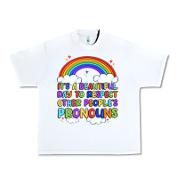 White it's a beautiful day to respect other people's pro Urban Heavy Tee - Artiststas