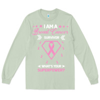 Matcha I am a Breast Cancer Survivor What is Your Superpower Long Sleeve Tee - Bettercallsaul