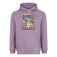 Lavender Bunny's Favorite Teacher Easter Day Heavyweight Hoodie - FaDigitalArtStudio