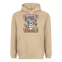 Mushroom Bunny's Favorite Teacher Easter Day Heavyweight Hoodie - FaDigitalArtStudio