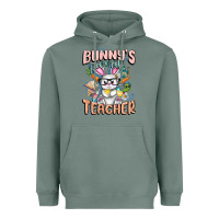 Sage Bunny's Favorite Teacher Easter Day Heavyweight Hoodie - FaDigitalArtStudio