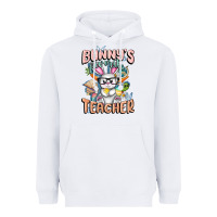 White Bunny's Favorite Teacher Easter Day Heavyweight Hoodie - FaDigitalArtStudio