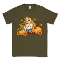 Army Green fall scarecrow Classic Tee - LillyAllenDesigns