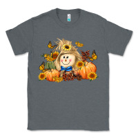 Charcoal Heather fall scarecrow Classic Tee - LillyAllenDesigns