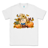White fall scarecrow Classic Tee - LillyAllenDesigns
