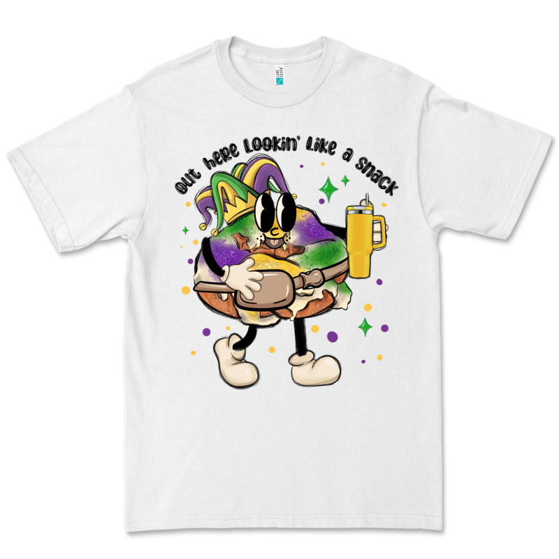Out Here Lookin Like A Snack King Cake Mardi Gras Premium Tee by MaliasSmallBusiness | Teevron