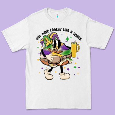 Out Here Lookin Like A Snack King Cake Mardi Gras Premium Tee Designed By Maliassmallbusiness