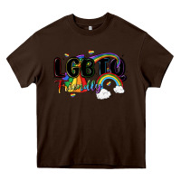Chocolate Brown lgbtq  friendly Heavy Core Tee - MaliasSmallBusiness