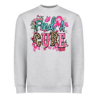Find A Cure Cancer Awareness Heavyweight Sweatshirt | Teevron