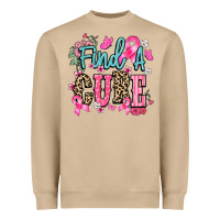 Mushroom Find a cure Cancer Awareness Heavyweight Sweatshirt - HowdyJamesFarm