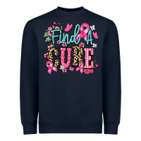 Navy Find a cure Cancer Awareness Heavyweight Sweatshirt - HowdyJamesFarm