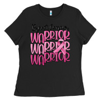 Black breast cancer warrior Ladies Tee - MaliasSmallBusiness