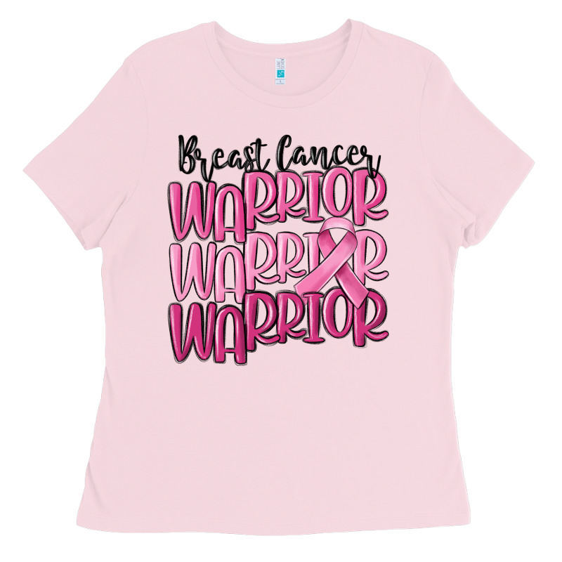 Breast Cancer Warrior Ladies Tee by MaliasSmallBusiness | Teevron
