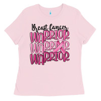Bubblegum Pink breast cancer warrior Ladies Tee - MaliasSmallBusiness