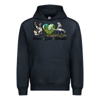 Navy Peace Love Skunks Urban Hoodie - LillyAllenDesigns