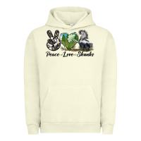 Pigment Pistachio Peace Love Skunks Urban Hoodie - LillyAllenDesigns