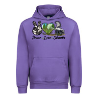 Tulip Peace Love Skunks Urban Hoodie - LillyAllenDesigns