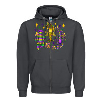Smoke mardi gras craw fish olivia Zipper Hoodie - OliviaCreatesArt