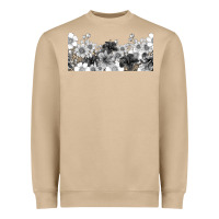 Mushroom black and white floral Heavyweight Sweatshirt - TumblerDesignByShophia