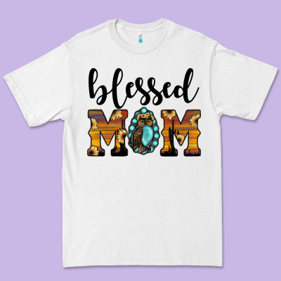 Blessed Mom Premium Tee Designed By Jahusdesignshop