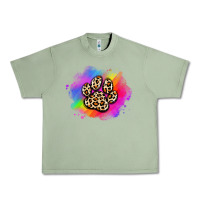 Oil Green pride dog paw Urban Heavy Tee - Artiststas