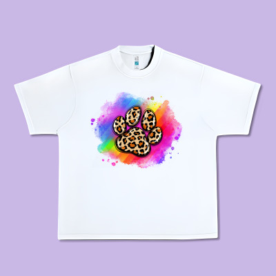 Pride Dog Paw Urban Heavy Tee Designed By Artiststas