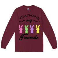 Burgundy Teaching My Favorite Bunny Long Sleeve Tee - Bettercallsaul