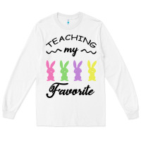 White Teaching My Favorite Bunny Long Sleeve Tee - Bettercallsaul