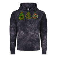 Cloud Black christmas trees Vintage Hoodie - LillyAllenDesigns