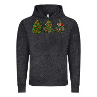 Vintage Black christmas trees Vintage Hoodie - LillyAllenDesigns
