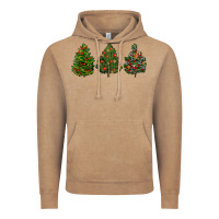 Vintage Coffee christmas trees Vintage Hoodie - LillyAllenDesigns
