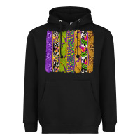 Black Mardi Gras Brushstrokes Heavyweight Hoodie - BundleAndBundleShop