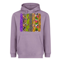 Lavender Mardi Gras Brushstrokes Heavyweight Hoodie - BundleAndBundleShop