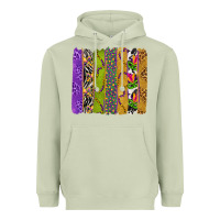 Matcha Mardi Gras Brushstrokes Heavyweight Hoodie - BundleAndBundleShop
