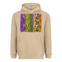 Mushroom Mardi Gras Brushstrokes Heavyweight Hoodie - BundleAndBundleShop