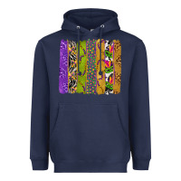 Navy Mardi Gras Brushstrokes Heavyweight Hoodie - BundleAndBundleShop